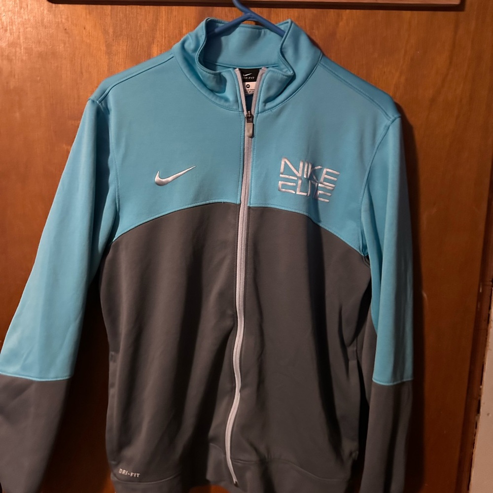 Nike Men's Teal and Gray Performance Jacket